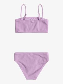 Aruba Crop Top Two Piece Bikini Set For Girls 6 16 Roxy