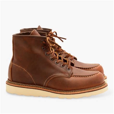 Red Wing 1907 Classic Moc Toe Boots In Brown Copper Leather At SEIKK