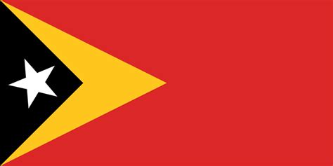 Bandera De Timor Oriental Timor Leste Para Descargar Colorear