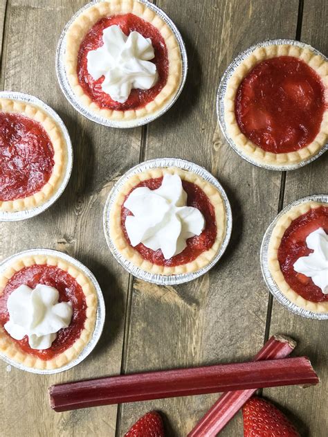 Strawberry Rhubarb Tarts Knead Some Sweets