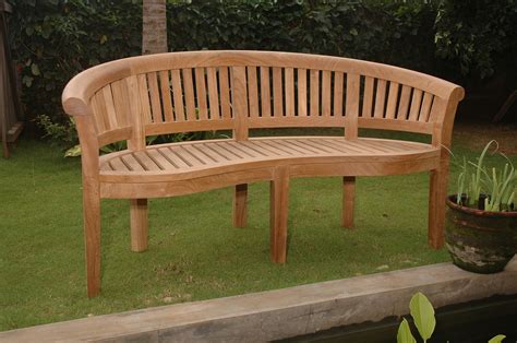 Curved Wooden Bench Teak Garden Bench Curved Outdoor Benches Curved