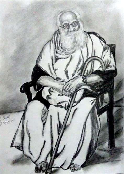 GOOGLE -My Own work on Google : Periyar E. V. Ramasamy - PENCIL DRAWING