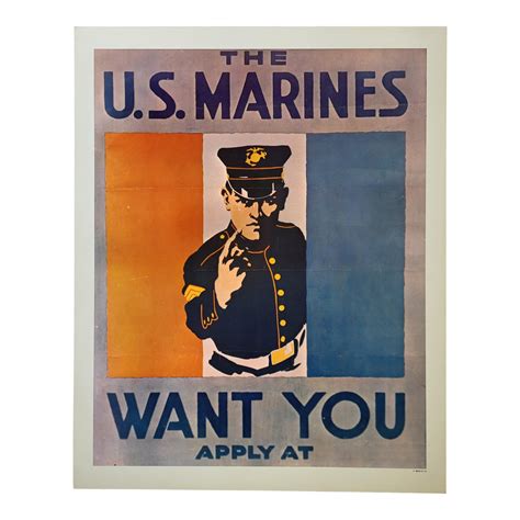 United States Marines Enlistment Poster Chairish