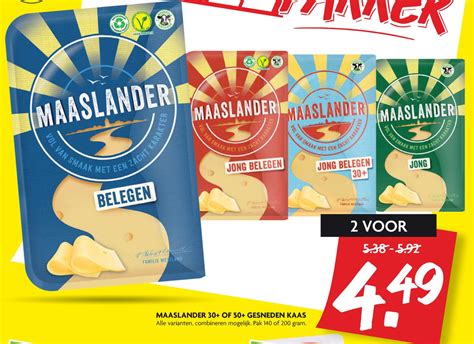 Maaslander Of Gesneden Kaas Aanbieding Bij Dekamarkt