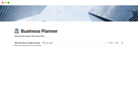 Business Planner Notion Template Notion Template