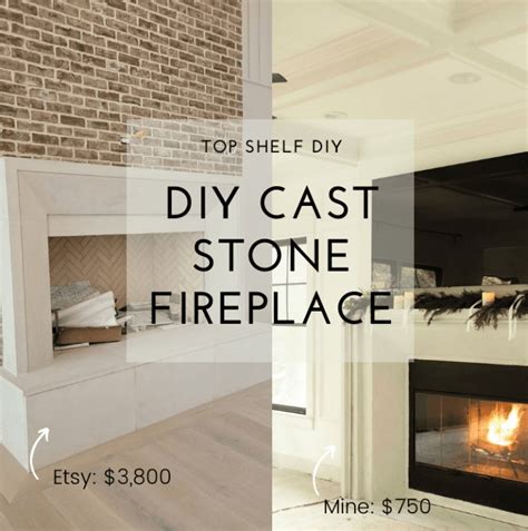 CastStone_Fireplace - Top Shelf DIY