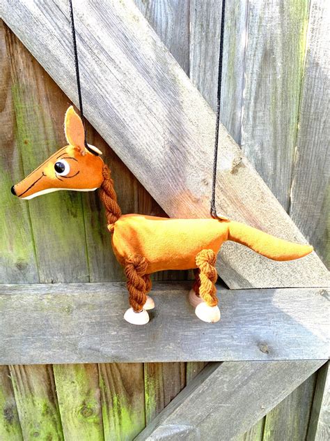 Fox Freya animal Puppet Soft Toy Felt Handmade Gift for - Etsy