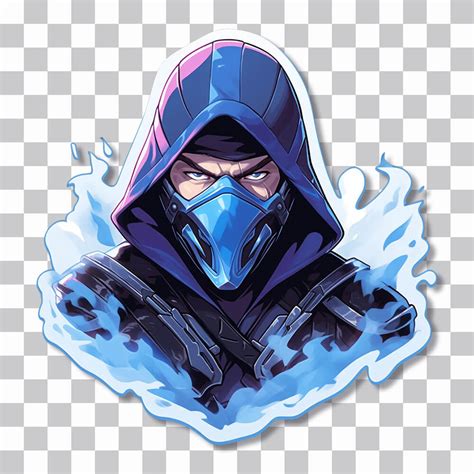 Mortal Kombat S Sub Zero Sticker Free PNG Image Wallpapers Clan