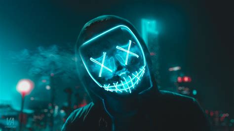 LED Mask 4K Wallpapers | HD Wallpapers | ID #28175