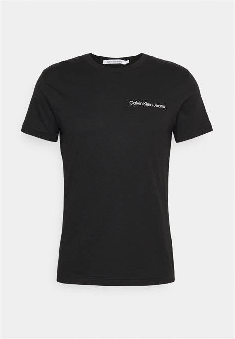 Calvin Klein Jeans Chest Institutional Slim Tee T Shirt Print Black