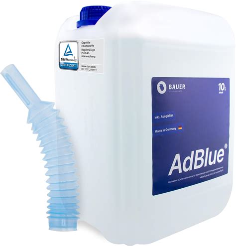 Bauer Blue Adblue Liter Premium Harnstoffl Sung Kanister Mit Flex