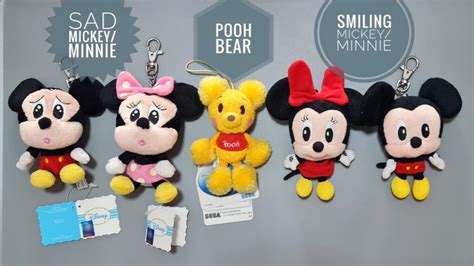 Disney Mickey Minnie Mouse Keychain Plush Soft Toy Hobbies And Toys