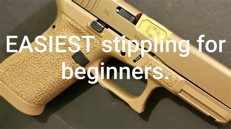 Glock Stippling Tutorial Easiest Pattern For Beginners Diy Tips And Techniques Youtube