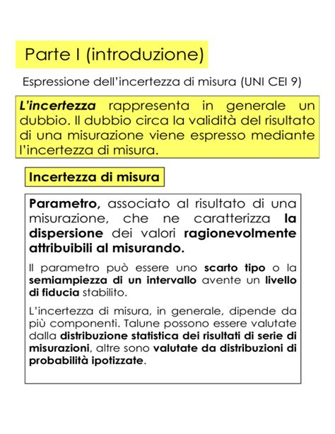 Incertezza Di Misura