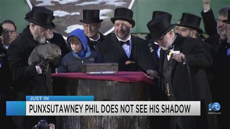 Punxsutawney Phil predicts an early spring at Groundhog Day festivities