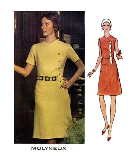 Vintage VOGUE 2707 Mod DRESS PATTERN Molyneux Vogue Paris Etsy