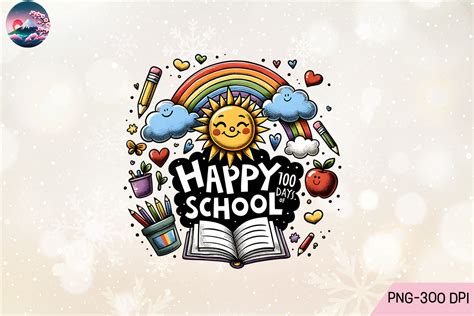 Happy First Day School PNG Graphic by Cherry Blossom · Creative Fabrica