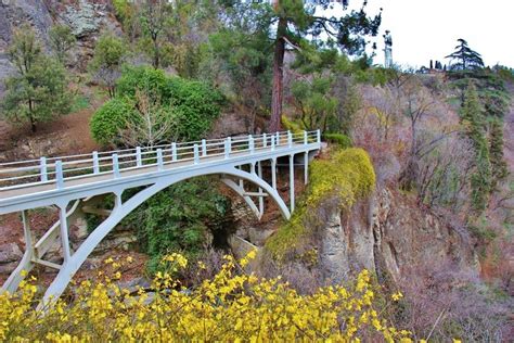 Bridge At National Botanical Garden Of Georgia Tbilisi Georgia Maps