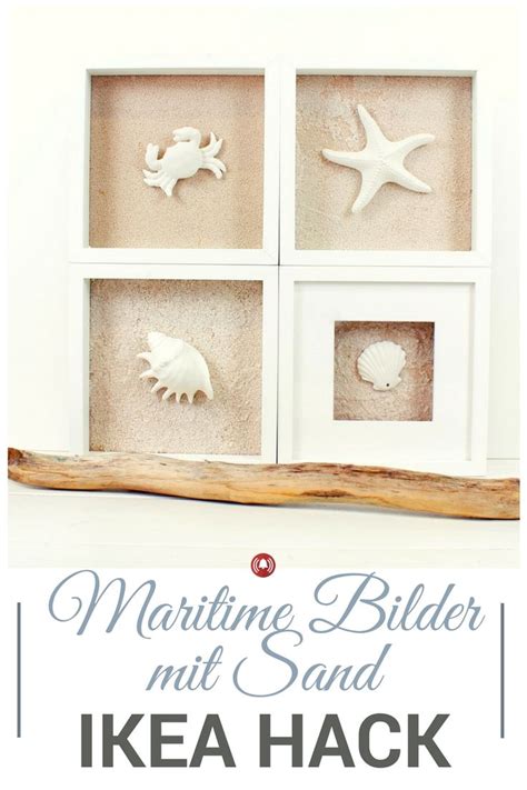 Ikea Hack Maritime Bilder Mit Sand Mit Dem Ribba Bilderrahmen