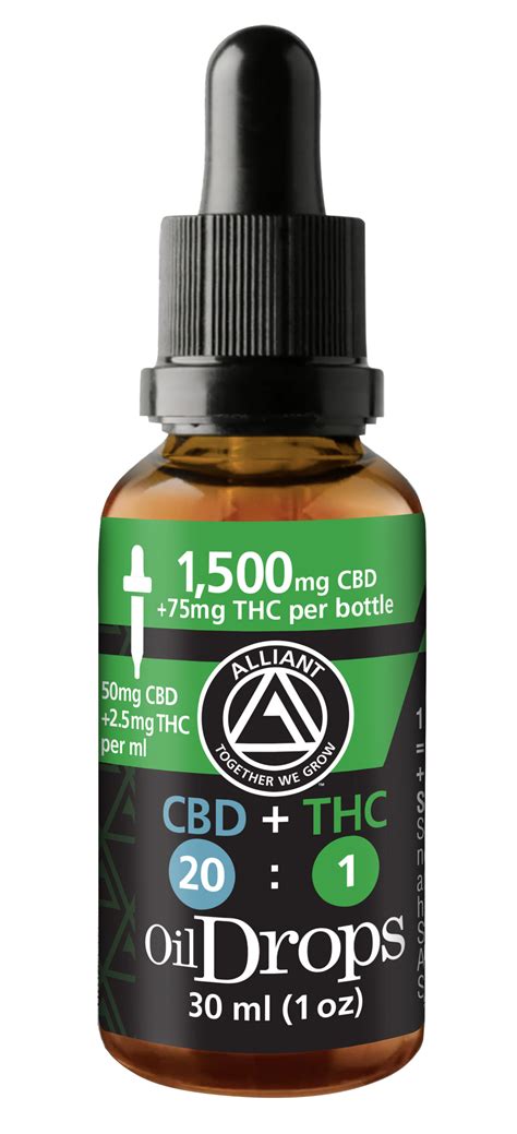 CBD+THC 20:1 Oil Drops – Alliant