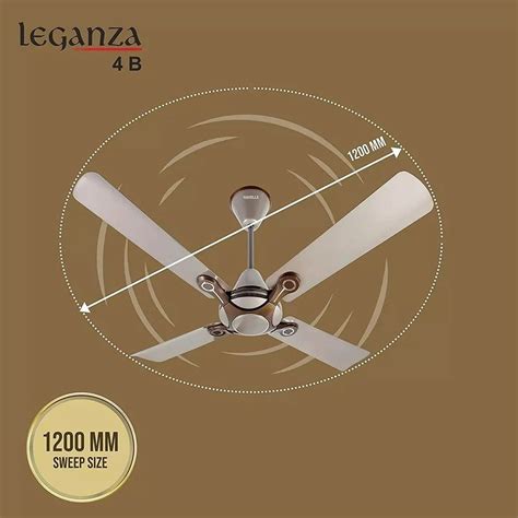 Havells Leganza Mist Honey Mm Ceiling Fan Fhclestmih Rpm At