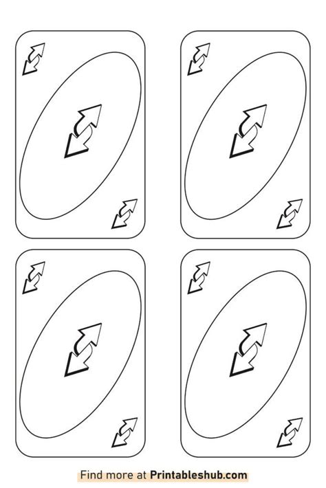 Free Printable UNO Reverse Cards Blank Template PDF