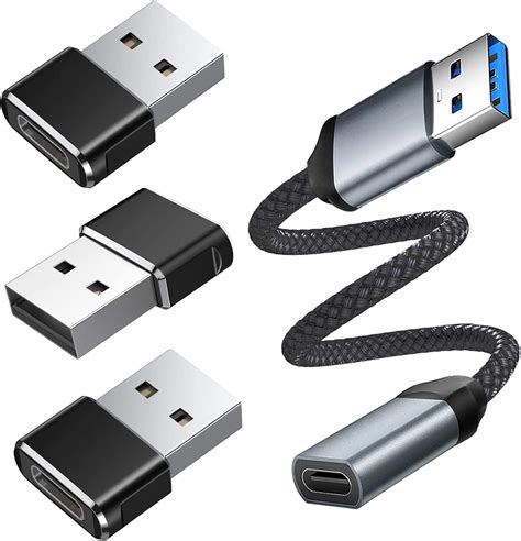 Ijizuo Adattatore Usb C Femmina A Usb Maschio Pezzi Cavo Adattatore