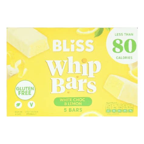 Bliss White Choc And Lemon Whip Bars 5 X 20g 100g