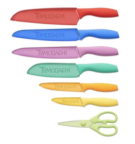 Tomodachi Brights 13 Piece Knife Set With 6 Matching Blade Guards And