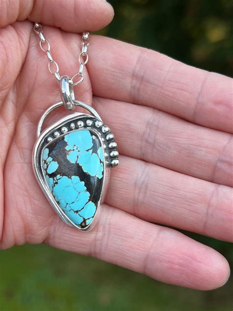 Qingu Turquoise Pendant Blue Turquoise Pendant Blue Hubei Turquoise