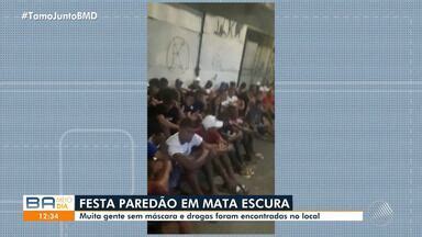 Bahia Meio Dia Salvador Festa paredão é interrompida no bairro de