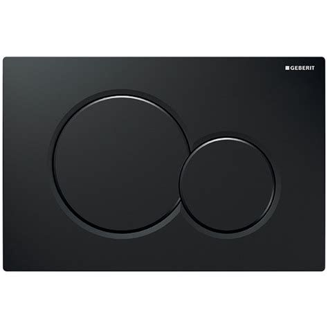 Geberit Sigma Dual Flush Plate Jet Black Geberit Dw