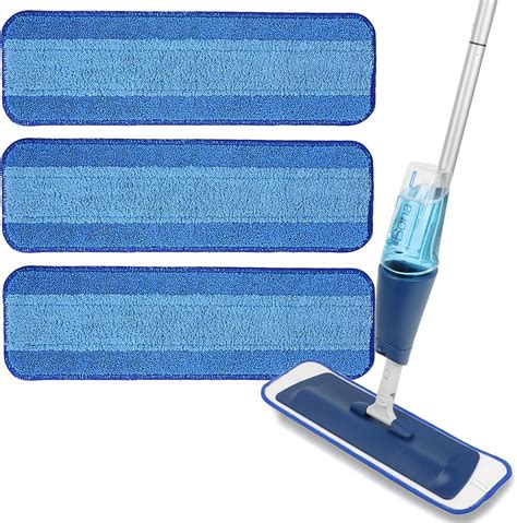 3 Pack Microfiber Cleaning Pad Mop Replacement Pad