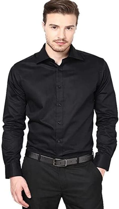 Buy Marc Laurent Men Regular Fit Solid Spread Collar Formal Shirt