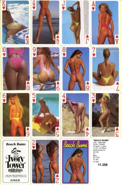 Spielkarten Playing Cards Erotic Sexy Nude Pin Up Usa Beach Buns