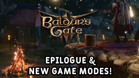 Baldurs Gate 3 Patch 5 Update Adds Epilogues And Game Modes