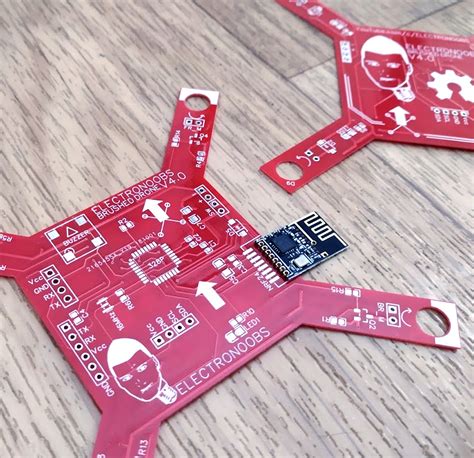 PCB Prototype JLCPCB Brushed Drone PCB Schematic With Arduino