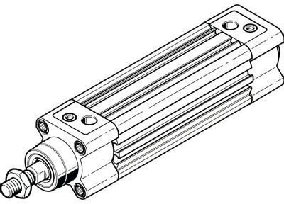 Normzylinder DSBC AG mit Dämpfung D3 PPVA nach ISO 15552 Festo