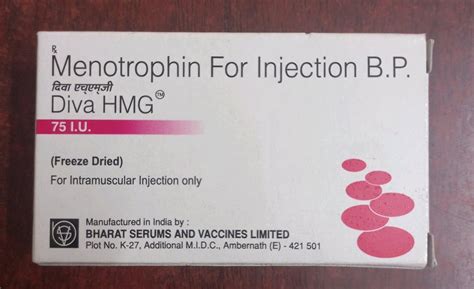 Mg Menotropin Hmg Iu Injection Packaging Type Vial Dose