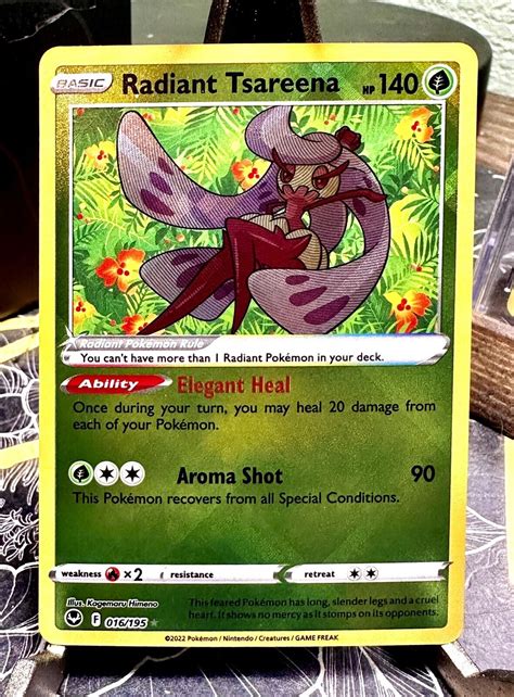 Radiant Tsareena Radiant Rare Holo Pokemon Silver Tempest Ebay