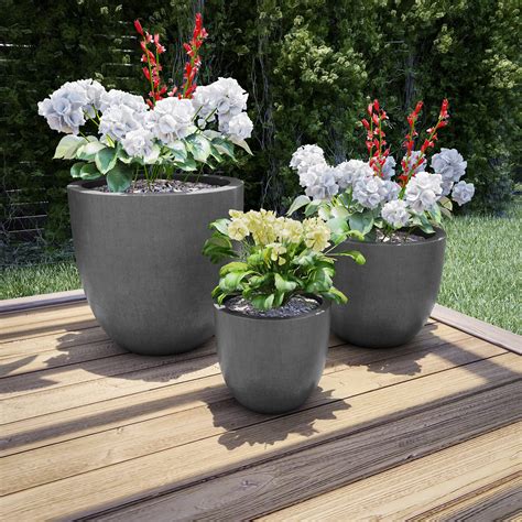 【当店限定販売】 ファーストポートhc Companies 22 Inch Resin Garden Bowl Planter Pot