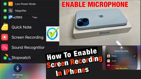 How To Enable Screen Recording In Iphones With Mic Ios New Feature