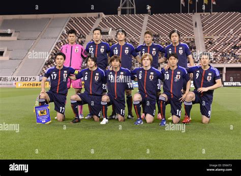 Japan Team Group Line Up JPN MARCH 22 2013 Football Soccer