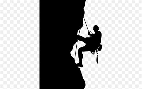 Rock Climbing Wall Sticker Rock Climbing Silhouette, Outdoors, Sport ...