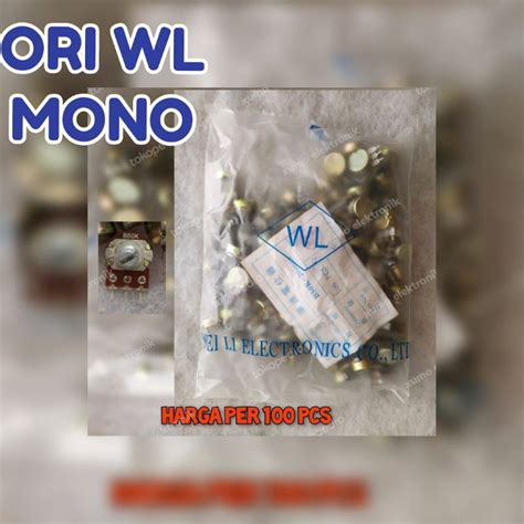 Jual Potensio Mono 50k Potensio Mono 100k Harga Per 100pcs Termasuk Mur