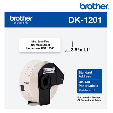 Cinta Brother DK 1201 Etiqueta De Papel De Dirección Estándar LYM DIGITAL