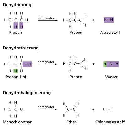 Reaktionen organischer Stoffe Überblick in Chemie Schülerlexikon