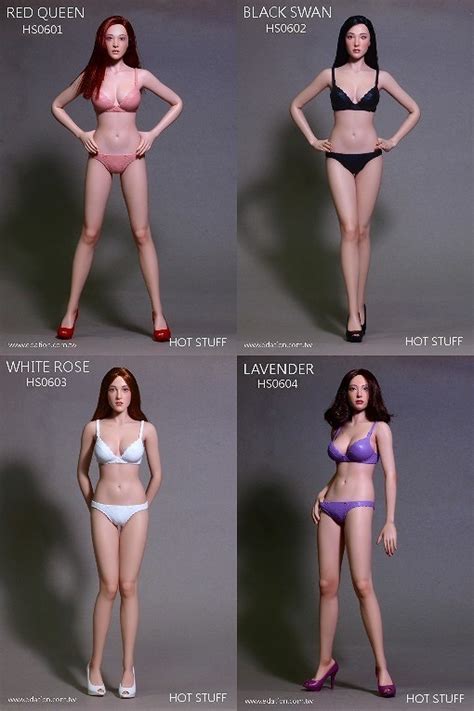 HOT STUFF ホットスタッフ 1 6 シームレス 女性 素体 ボディ seamless female body 手足の指が動かせる HS0601 HS0602 HS0603 HS0604