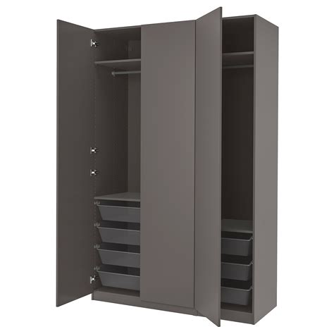 Pax Forsand Wardrobe Dark Grey Dark Grey 150x60x236 Cm Ikea Eesti