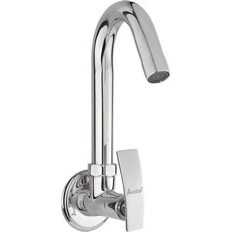 Aqua Wall Mounting Brass Sink Cock Tap Chrome Plated For Bathroom Fittings At Rs 1014 In Jamnagar